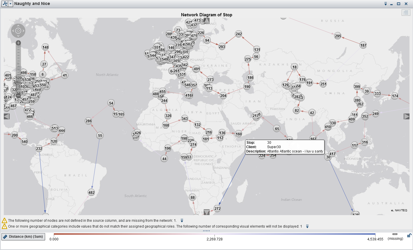 Santa's route in SAS Visual Analytics SAS Users