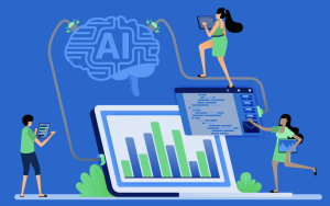 AI and analytics predictions illustration