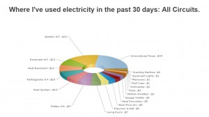 The web portal lets us monitor electricity usage by circuit in our house.
