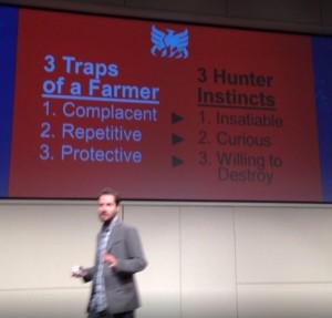 Jeremy Gutsche thinks we should avoid the 3 traps of a farmer's mentality.