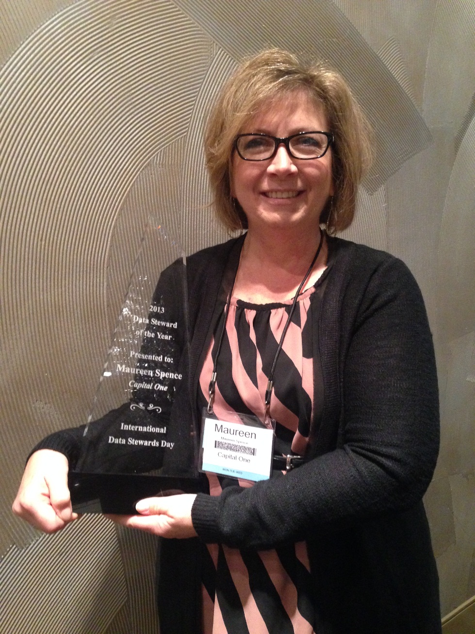 Maureen Spence, 2013 Data Steward of the Year