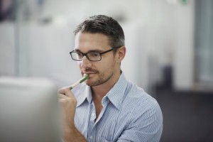 business man at laptop