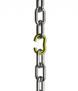 chain with broken link