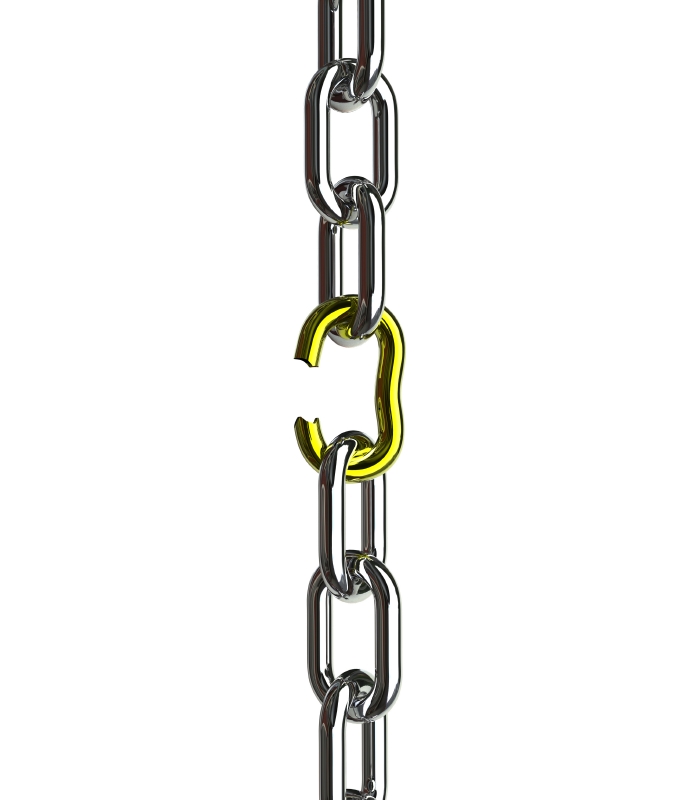 chain with broken link