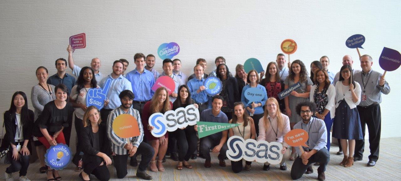 SAS employees at New Hire Orientation