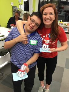 Brooke volunteers at Gigi's Playhouse