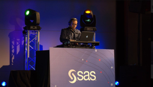 Getting the year started with DJ Mobelizer DJ'ing 2023 SAS Company Kickoff. 