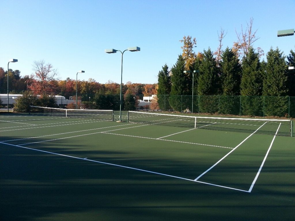 Two tennis courts