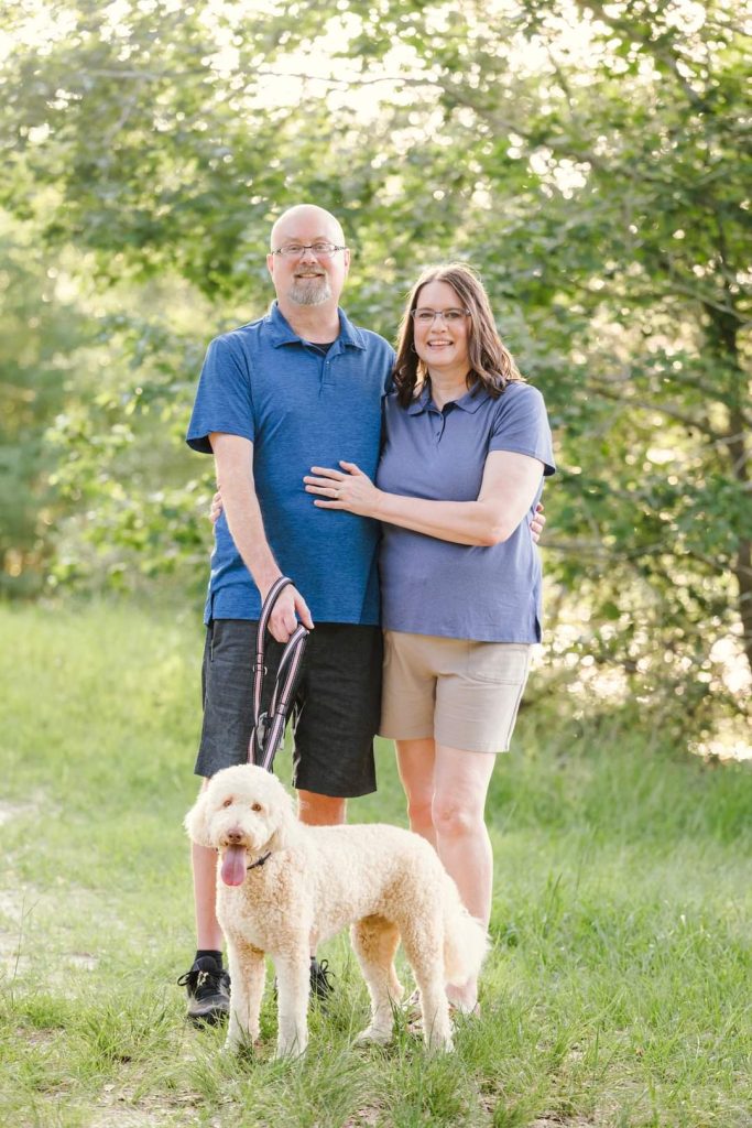 Michael, Vicki and pup, Dixie.