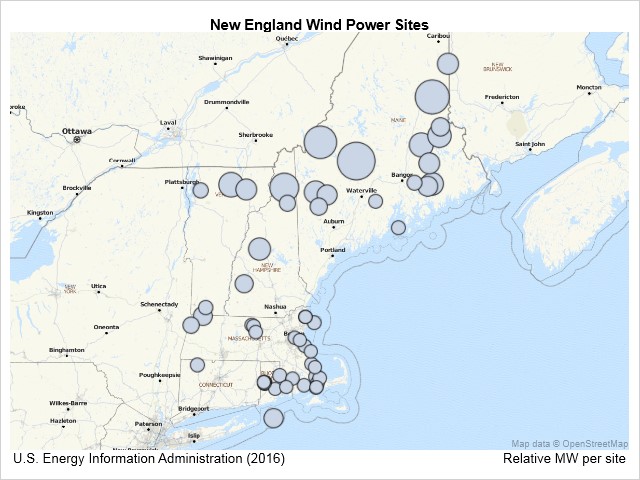 New England wind power sites