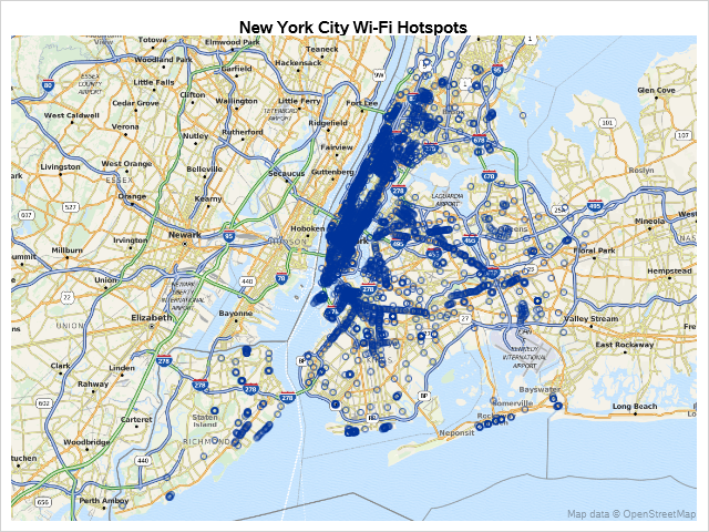 All of the Wi-Fi Hotspots in New York