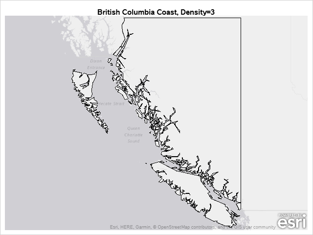 SGMAP using DENSITY=3