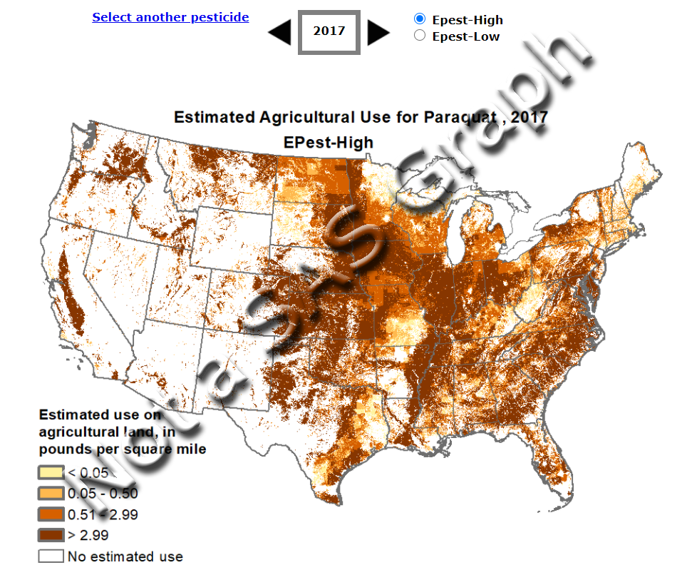 Creating A Paraquat (weed Killer) Map Graphically Speaking