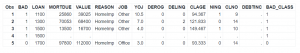 Figure 1 - Snapshot of Dataset