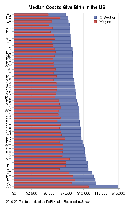How Much Does It Cost To Give Birth In The US PROC X