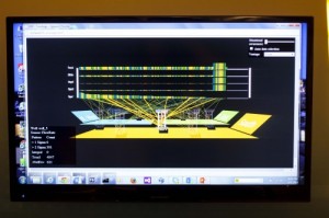 Visual represents data streaming from oil pumps