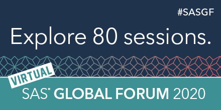 Virtual SAS Global Forum banner