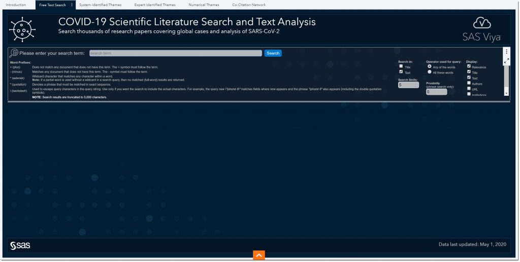 Speed up your COVID-19 research with text analysis: step-by-step - SAS ...