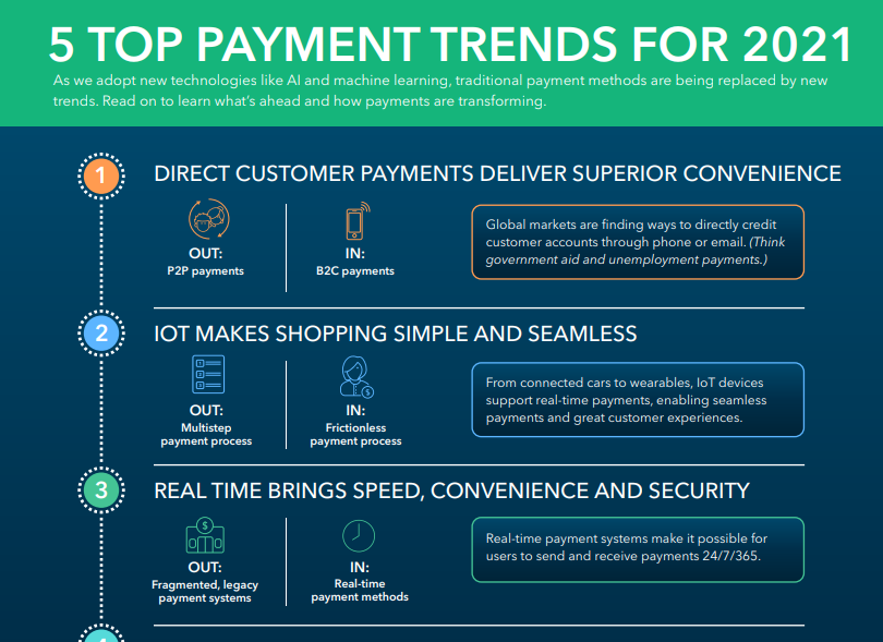 This infographic describes the top 5 types of payment fraud