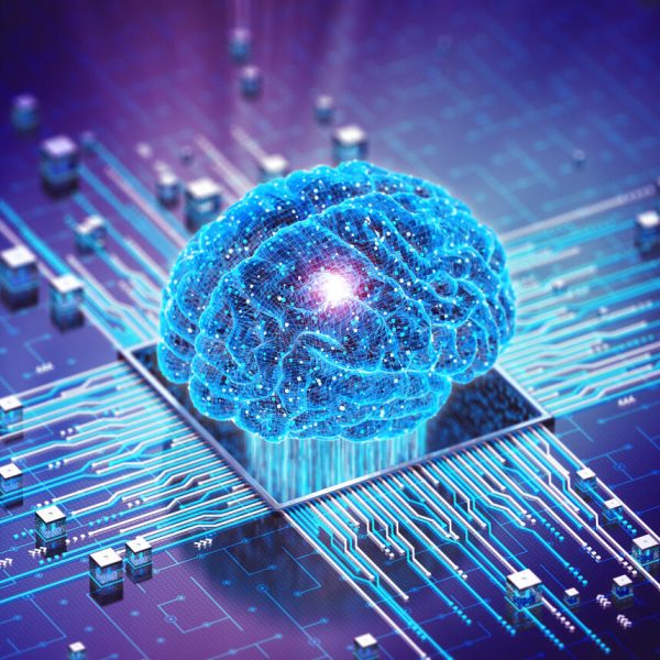 AI concept. 3D render