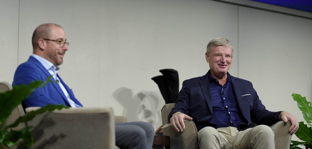 SAS COO Gavin Day with golfer Ernie Els