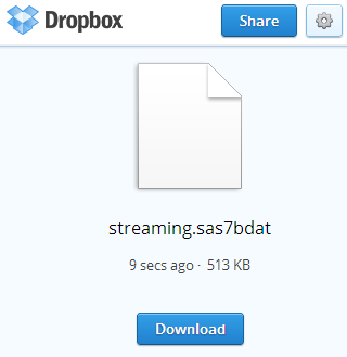 Using SAS to access data stored on Dropbox The SAS Dummy