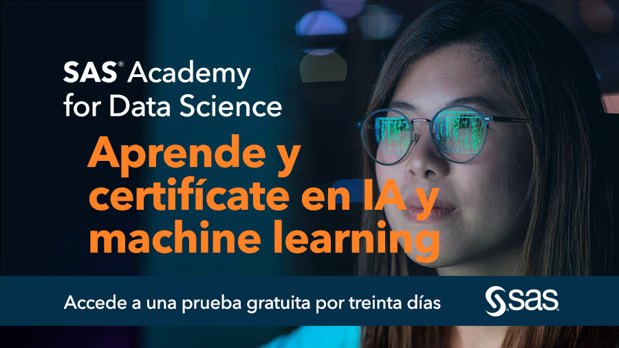 Aprende machine learning con una prueba gratuita de SAS Academy for Data Science