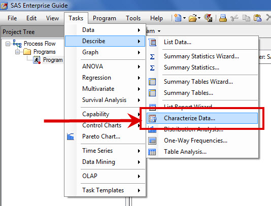 Get a quick summary of your data using this task.