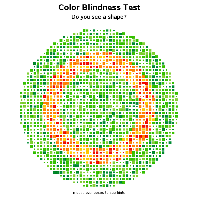 Color Blind Color Chart