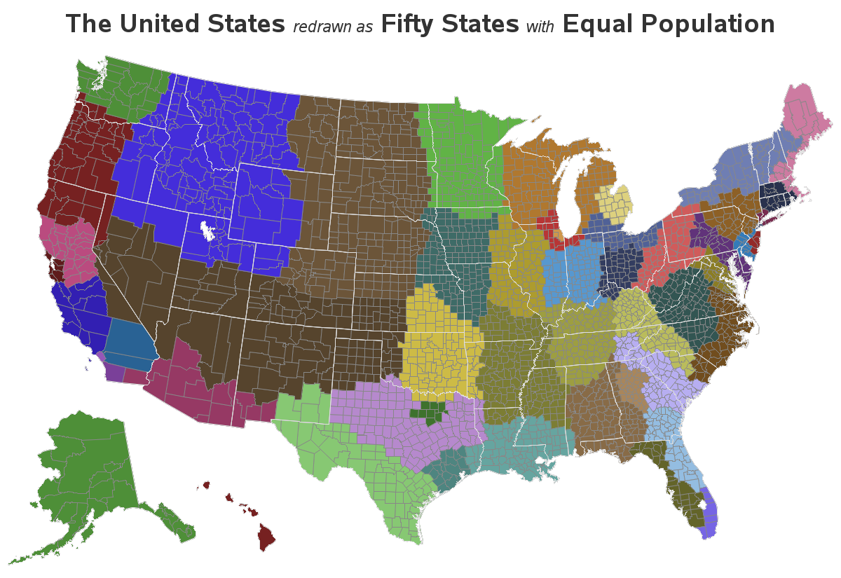 New states. USA all States. States of USA by population. New States in USA. States population Map.