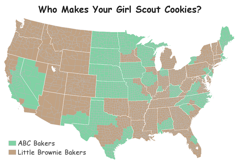 Girl Scout Cookies 2024 Near Me Map - Kiley Merlina