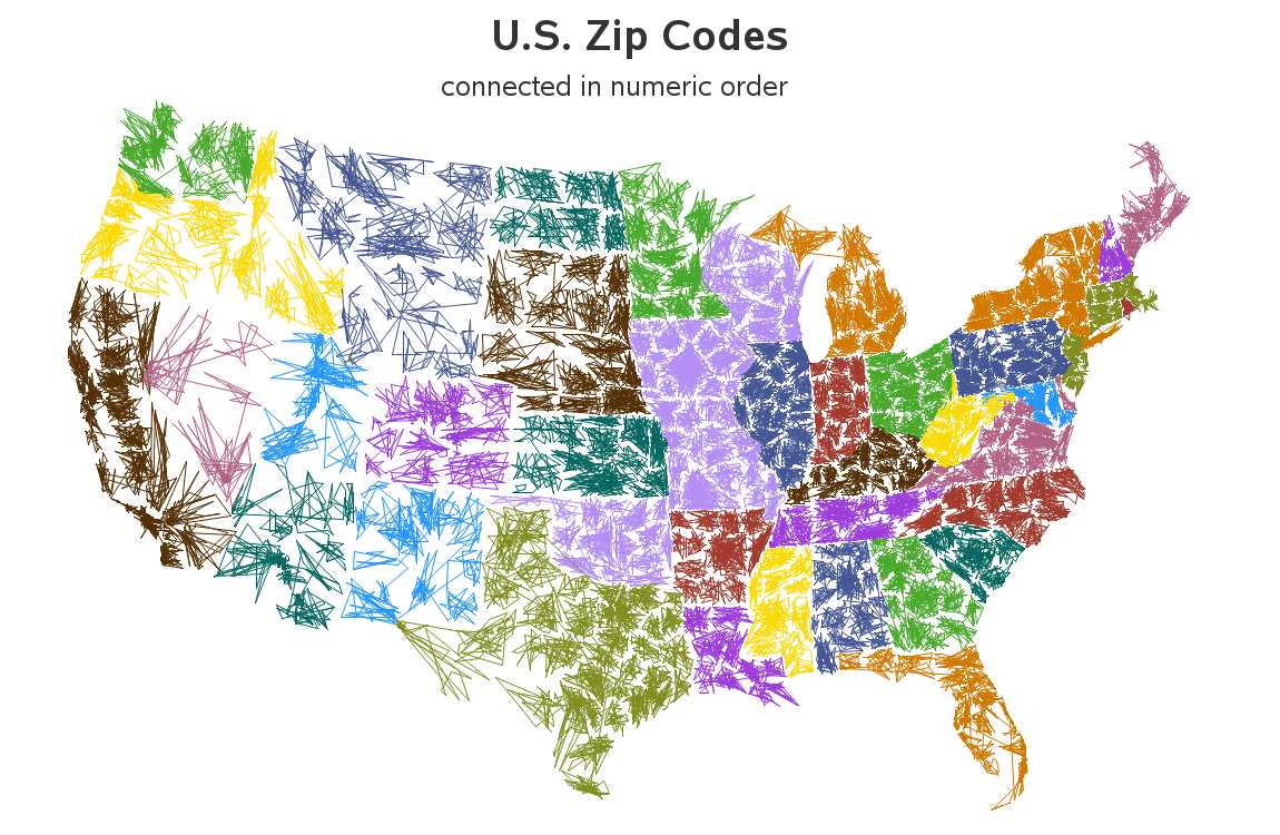 Us Zip Code Map Making A Fun Zip Code Map More Useful With Sas | The Sas Training Post