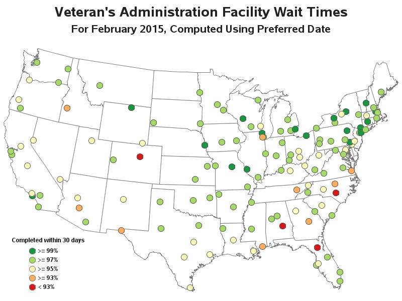 Va Hospital Wait Times Feb 2015 