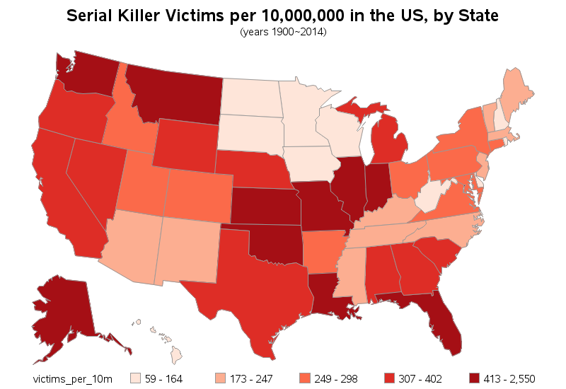 Percentage of serial killers by race - msaoasis