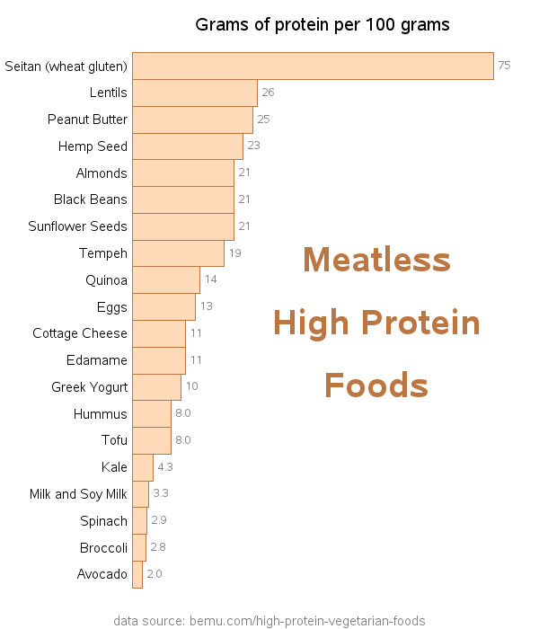 Protein Foods Chart In Grams