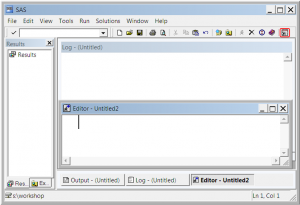 New toolbar button on the SAS window toolbar