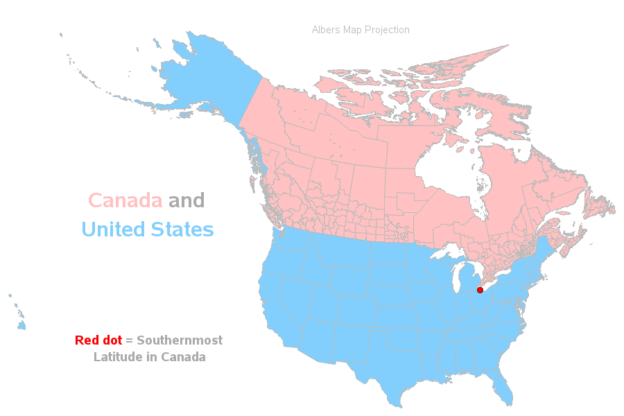 Map Of Northern Usa And Southern Canada So, 27 Us States Are Farther North Than Canada, Eh? - Sas Learning Post