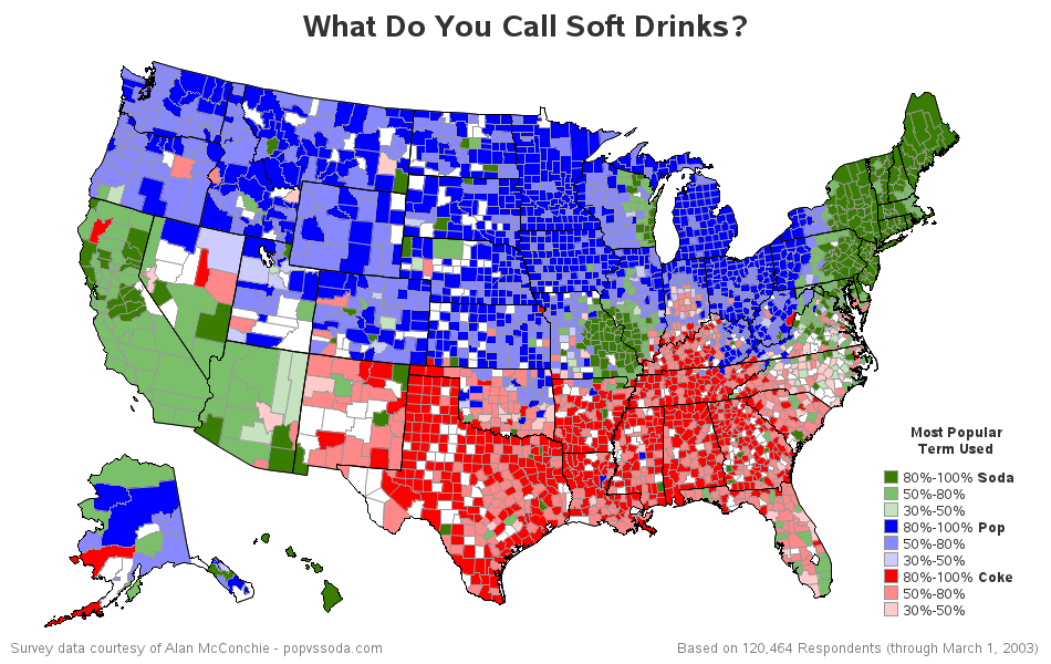 pop or soda map Do You Say Coke Pop Or Soda Sas Learning Post pop or soda map