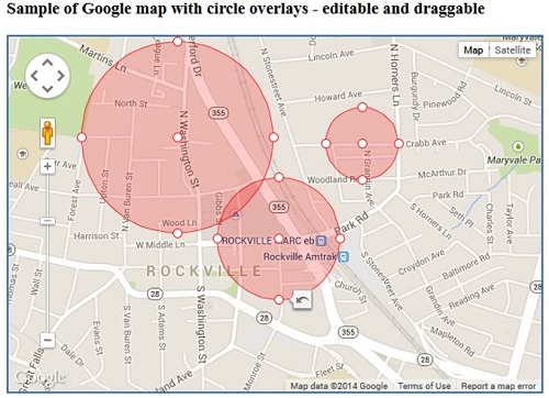 Google Maps Bubble Chart