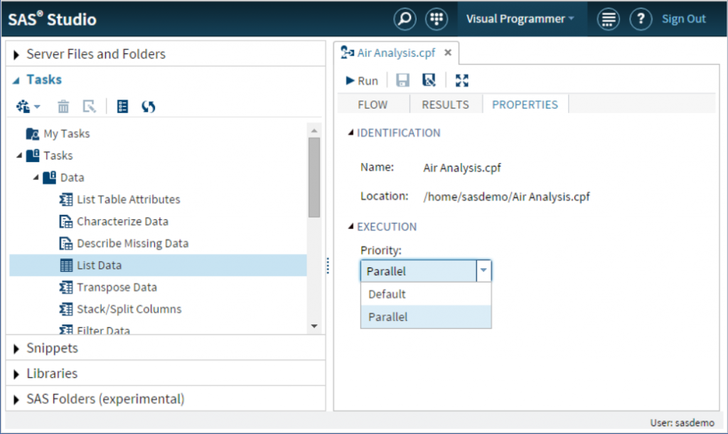 SAS Studio Parallel Process Flows2