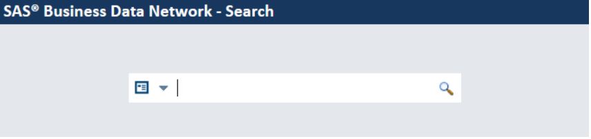 Conduct a web search for business terms with SAS Business Data Network