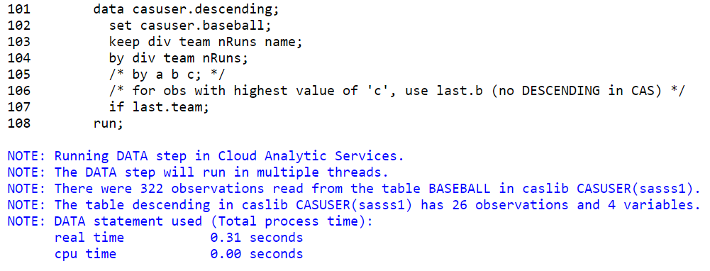 Afbeelding van SAS Cloud Analytic tools.