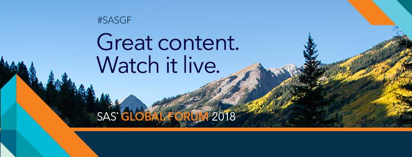 SAS Global Forum 2018 Virtual Event