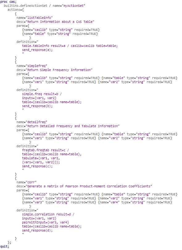 How To Use Casl To Develop And Work With User Defined Cas Actions Sas