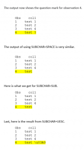 The SAS/ACCESS Developer’s Corner: SUBCHAR-acteristics | PROC-X.com