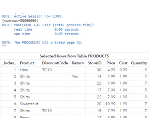 CAS-Action! Filtering Rows in CAS Tables - SAS Viya Programming