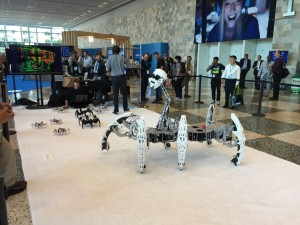 A spider robot at Intel Development Forum