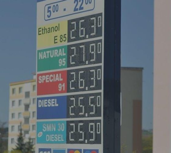 gas price sign